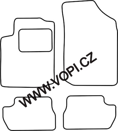 Autokoberce Citroen C2 10/2003 - Autofit (833)